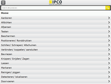 Tablet Screenshot of ipco.nl